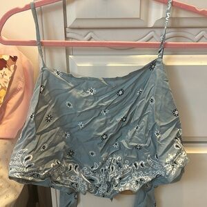 Aero bandana style tie back tank